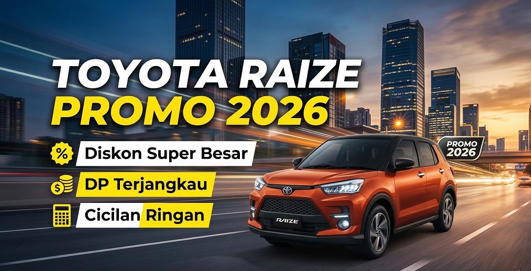 Tabel simulasi kredit Toyota Raize Simulasi Kredit 2026 – DP Terjangkau, Cicilan Ringan Setiap Bulan 2026 dengan rincian DP terjangkau dan cicilan bulanan yang ringan.