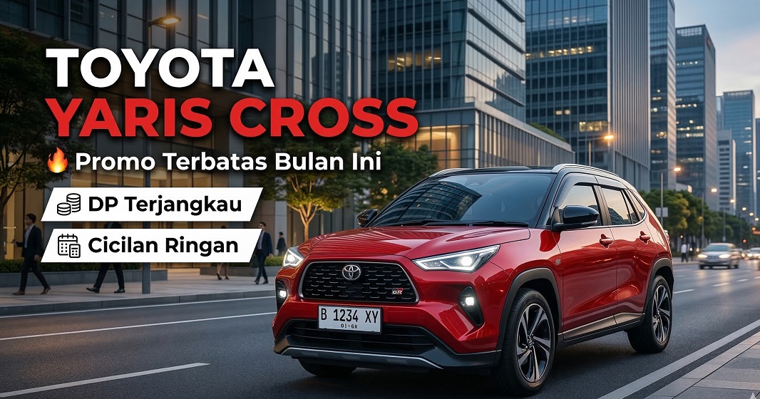 Tampilan memukau Toyota Yaris Cross promo 2026 dengan penawaran diskon super besar dan DP ringan.