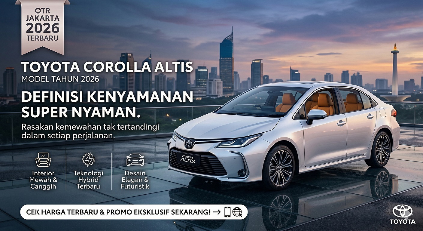 Update Toyota Corolla Altis Harga 2026 OTR Jakarta: Sedan Mewah Paling Nyaman!