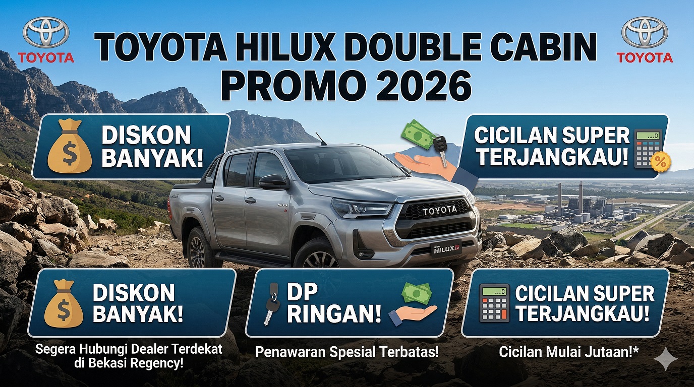Banjir Promo! Miliki Toyota Hilux Double Cabin Promo 2026 dengan DP & Cicilan Termurah Bulan Ini!