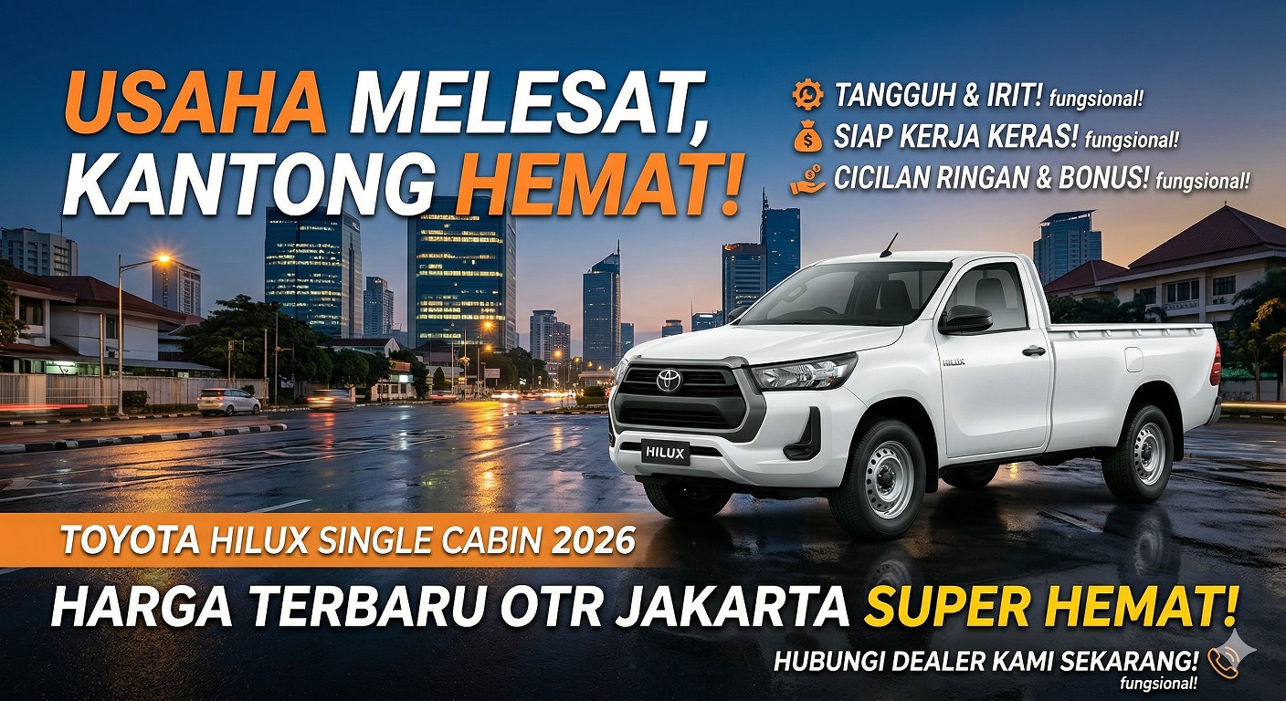 Daftar Harga Toyota Hilux Single Cabin 2026 OTR Jakarta — Penawaran Super Hemat!